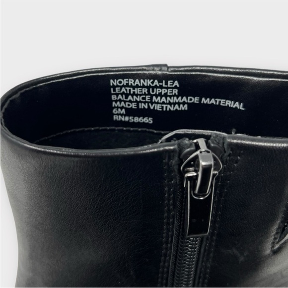 NEW!! Nordstrom Franka Genuine Leather Pointed Toe Bootie Black Size 6 - Picture 6 of 8